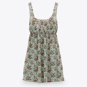 Zara Floral Baby Doll Dress